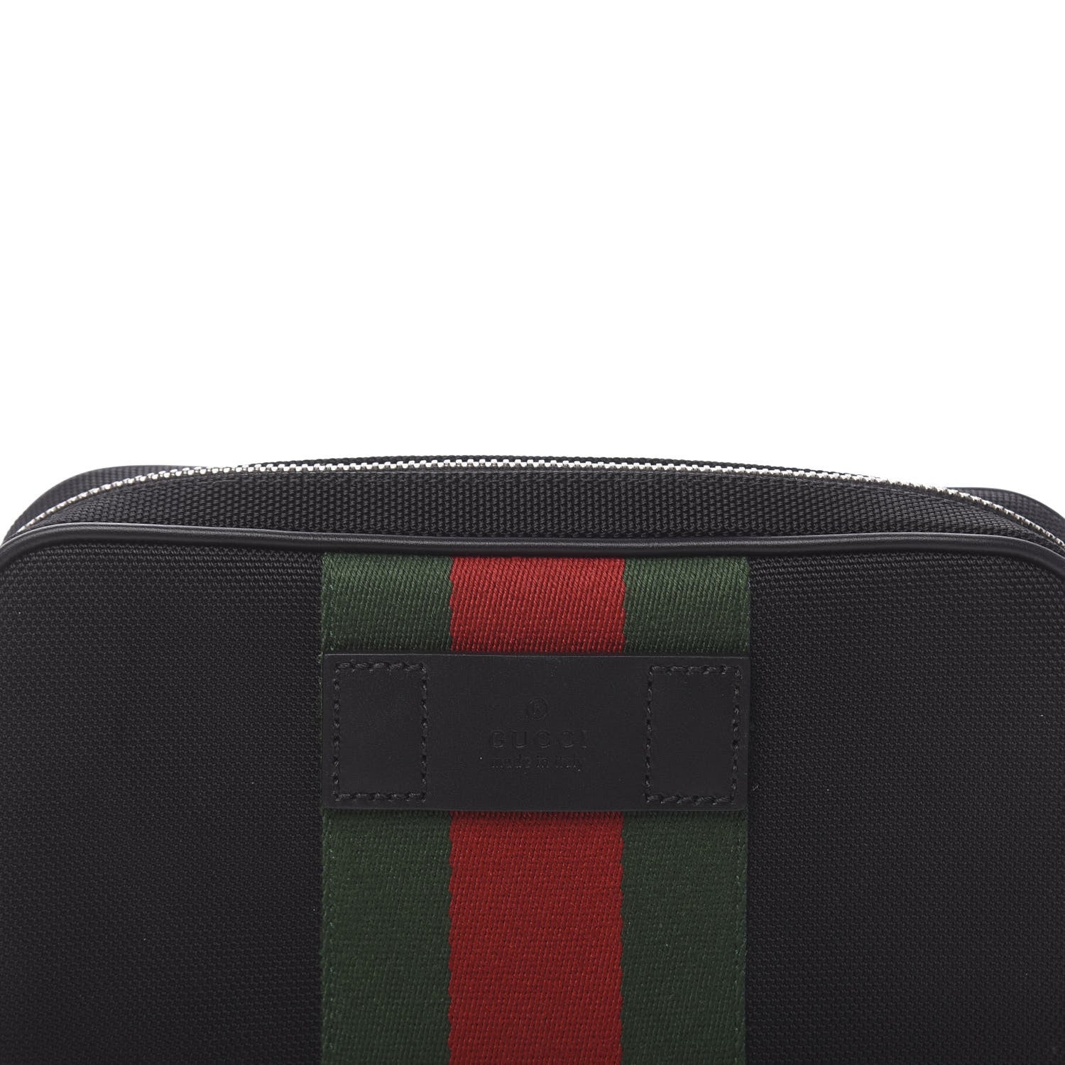 Gucci Canvas Web Slim Belt Bag Black 10 of 11