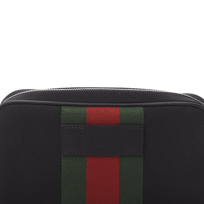 Gucci Canvas Web Slim Belt Bag Black 10 of 11
