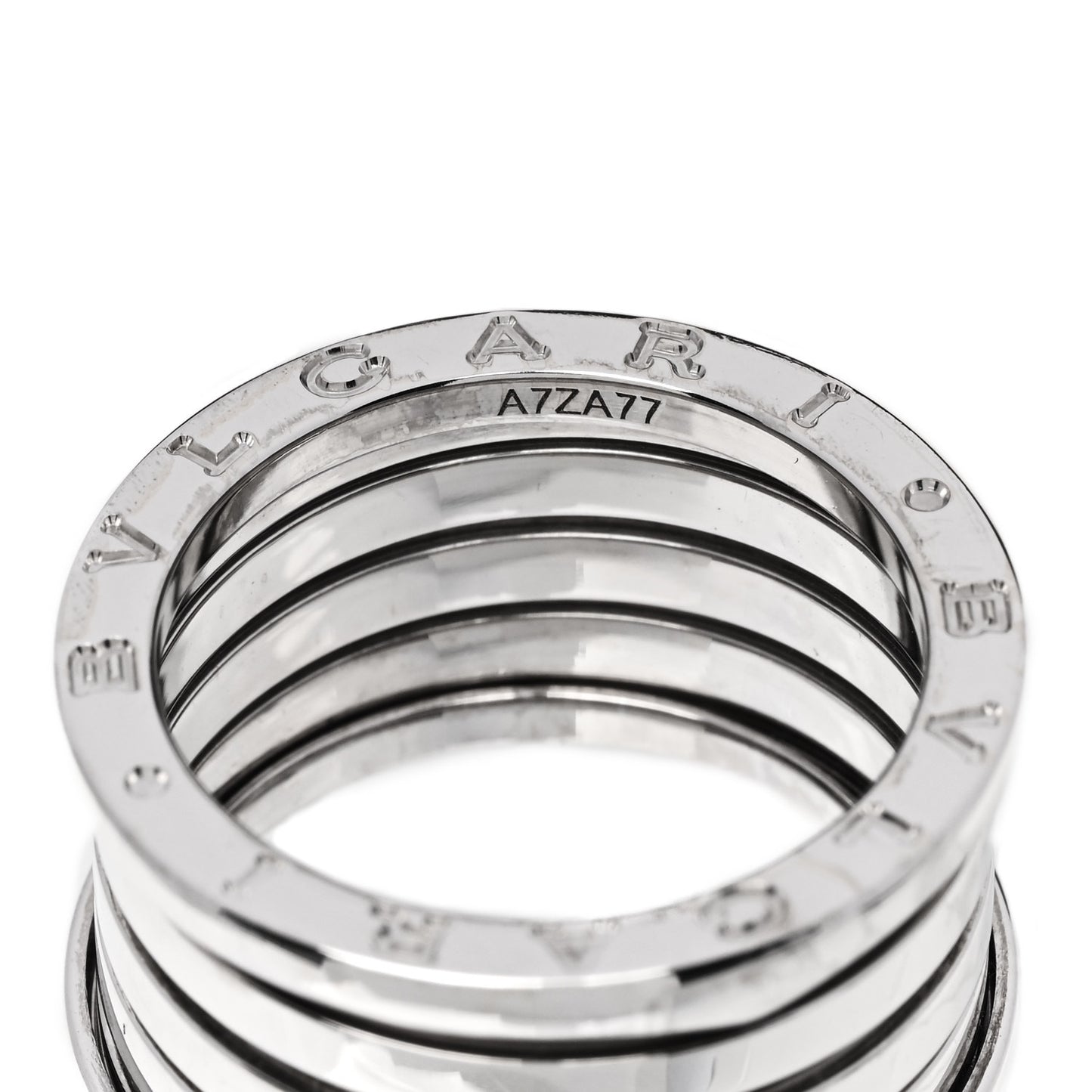 18K White Gold B.Zero1 Four-Band Ring 57 8