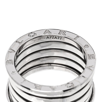 Bulgari 18K White Gold B.Zero1 Four-Band Ring 57 8 5 of 5