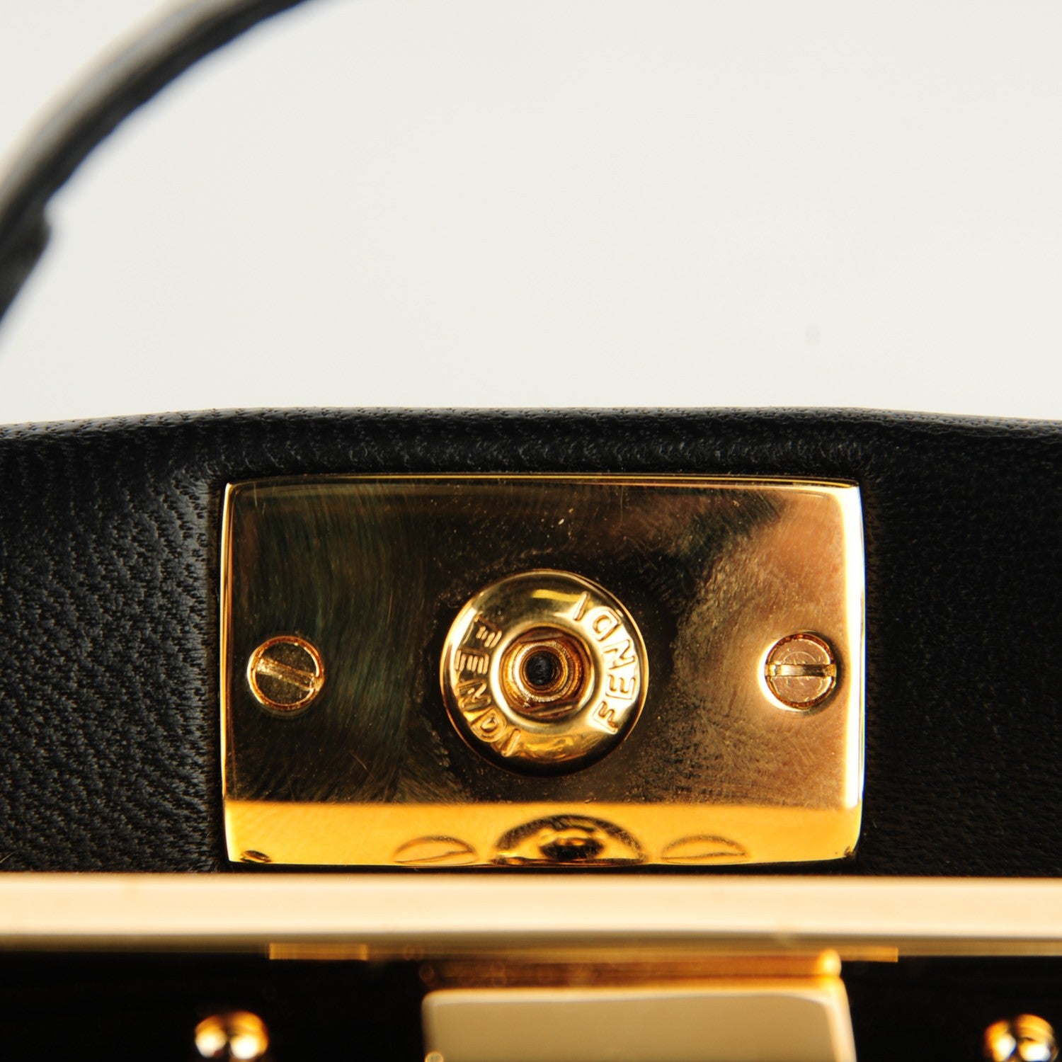 Fendi Nappa Micro Peekaboo Iconic Satchel Black 8 of 10