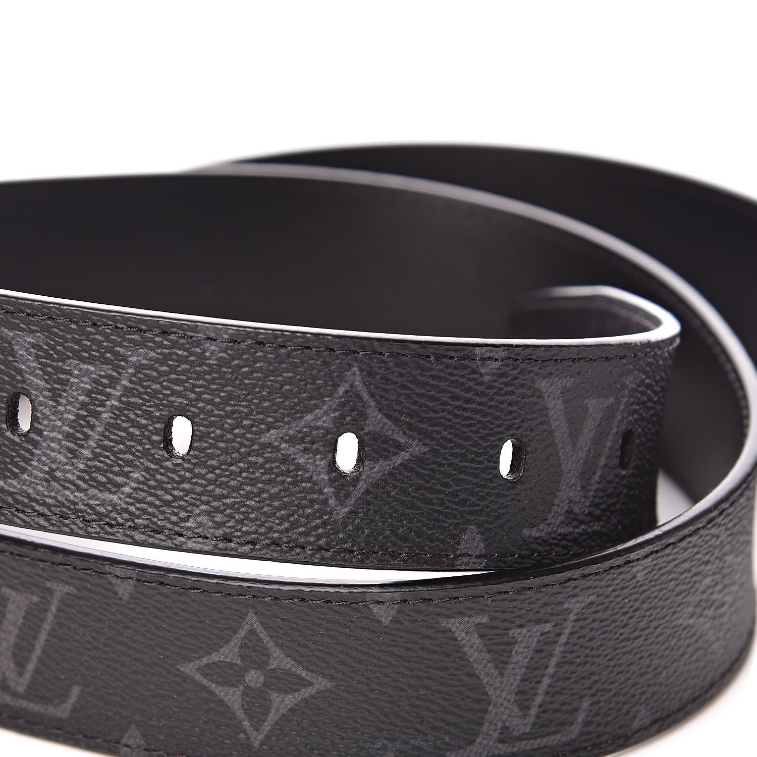 Louis Vuitton Monogram Eclipse Voyager 35 MM Belt 100 40 5 of 6
