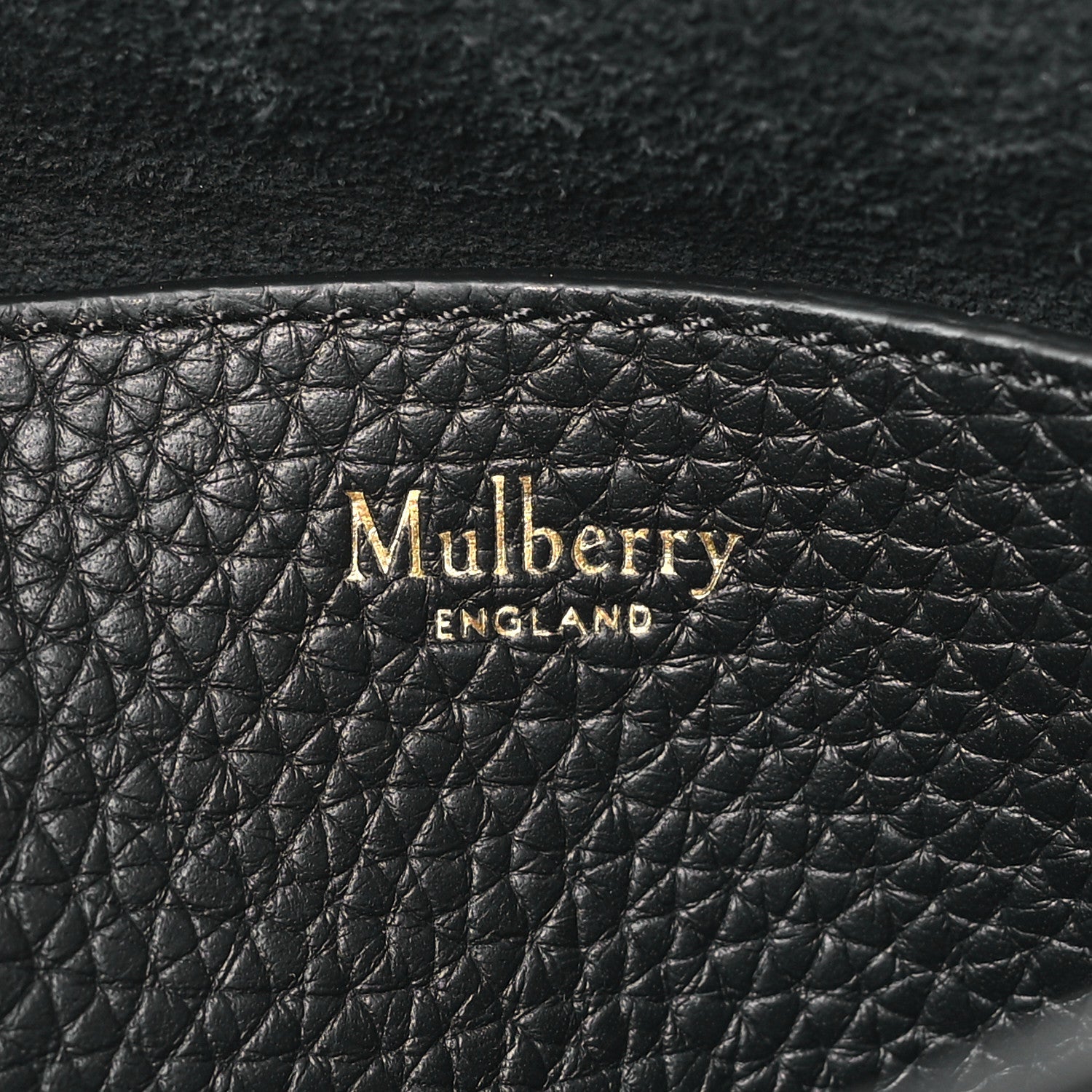 Mulberry Small Classic Grain Calfskin Medium Lily Black 6 of 9