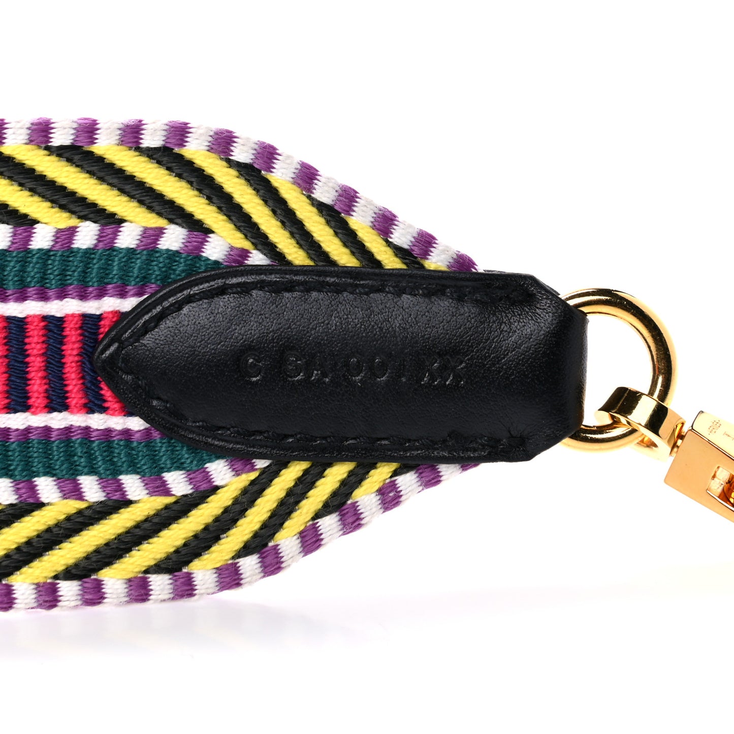 Toile Swift 50mm Sangle Cavale Shoulder Strap Multicolor Black