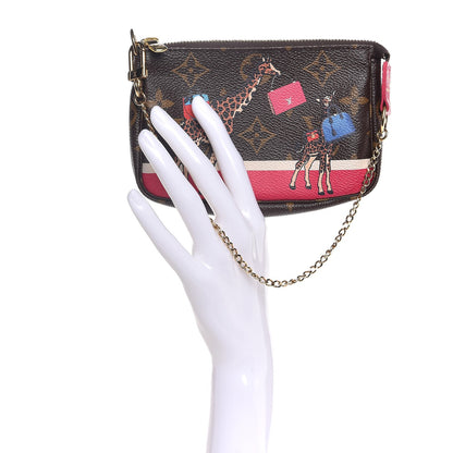Louis Vuitton Monogram 2017 Christmas Animation Mini Pochette Accessories 2 of 7