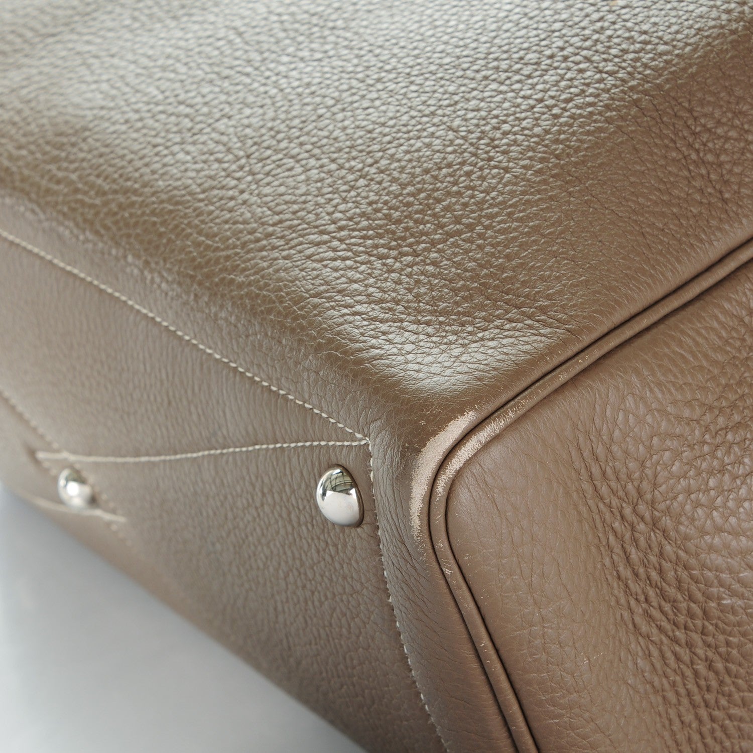 Hermes Taurillon Clemence Victoria II 35 Etoupe 9 of 12