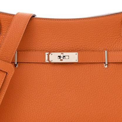 Hermes Taurillon Clemence Jypsiere 28 Orange 8 of 12
