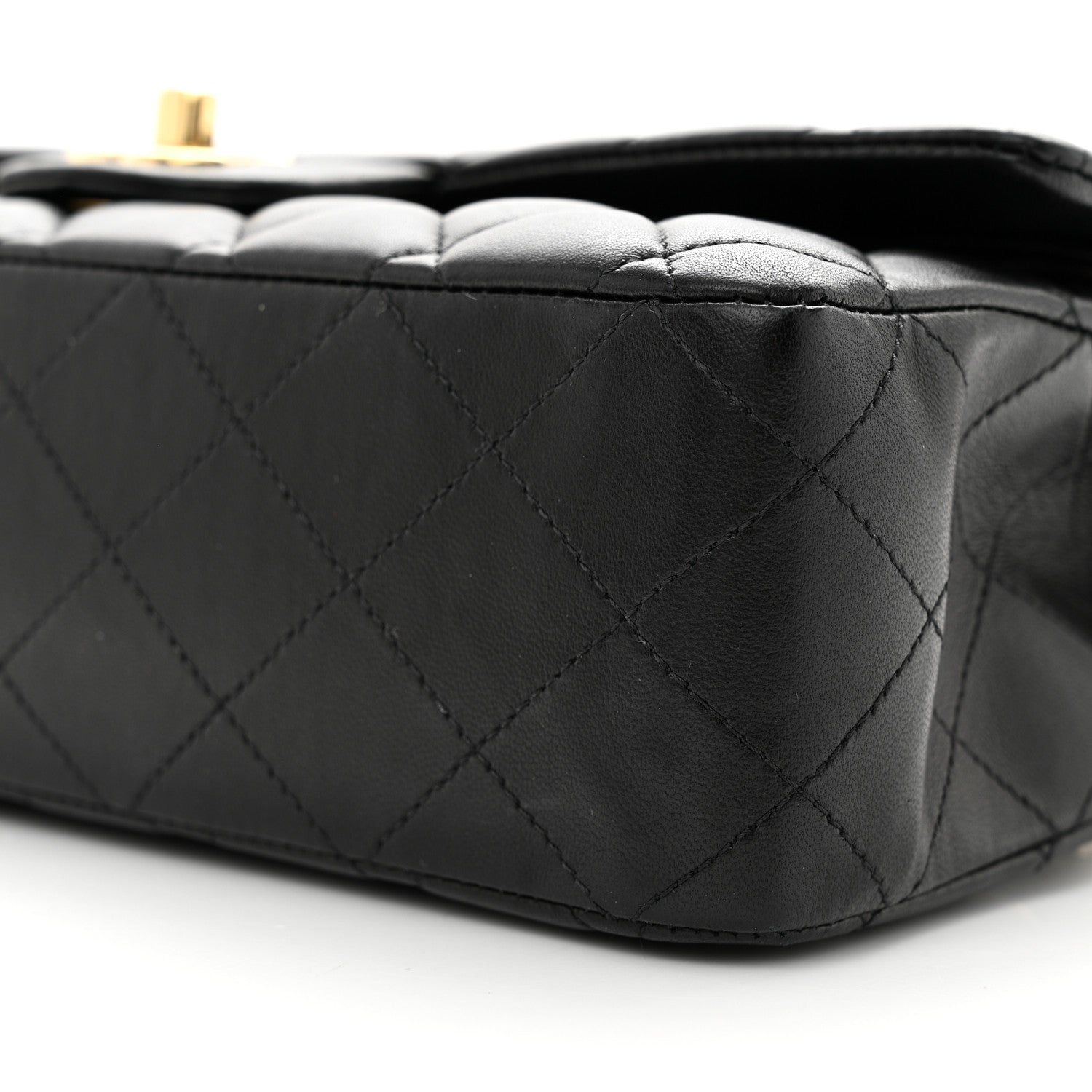 Chanel Lambskin Quilted Medium Double Flap Black 10 of 11