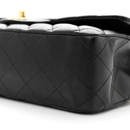 Chanel Lambskin Quilted Medium Double Flap Black 10 of 11