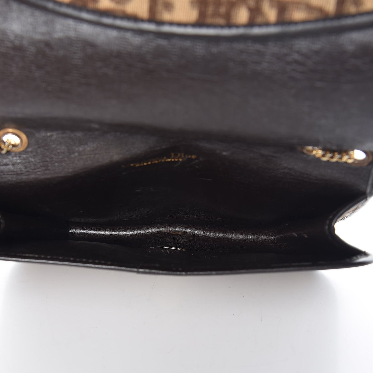 Monogram Chain Flap Brown