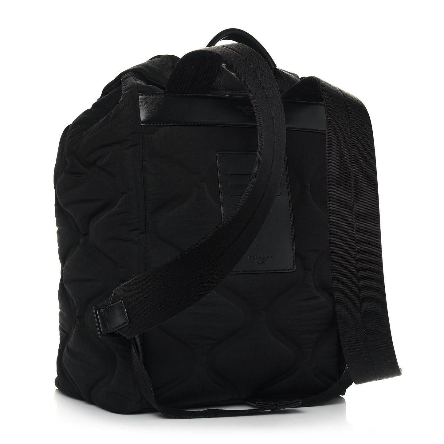 DOLCE &GABBANA Nylon Logo Backpack Black