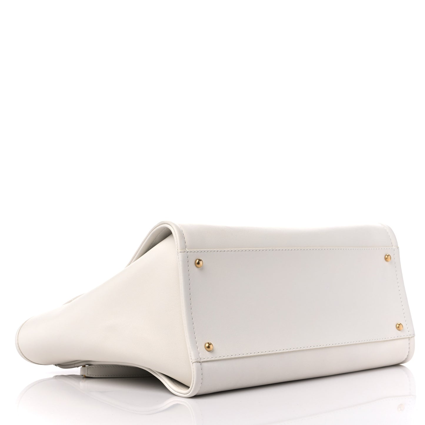 Calfskin Medium Deauville Tote White Multicolor