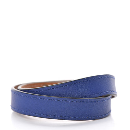 Hermes Swift Kelly Double Tour Bracelet T3 Bleu Electrique 3 of 5