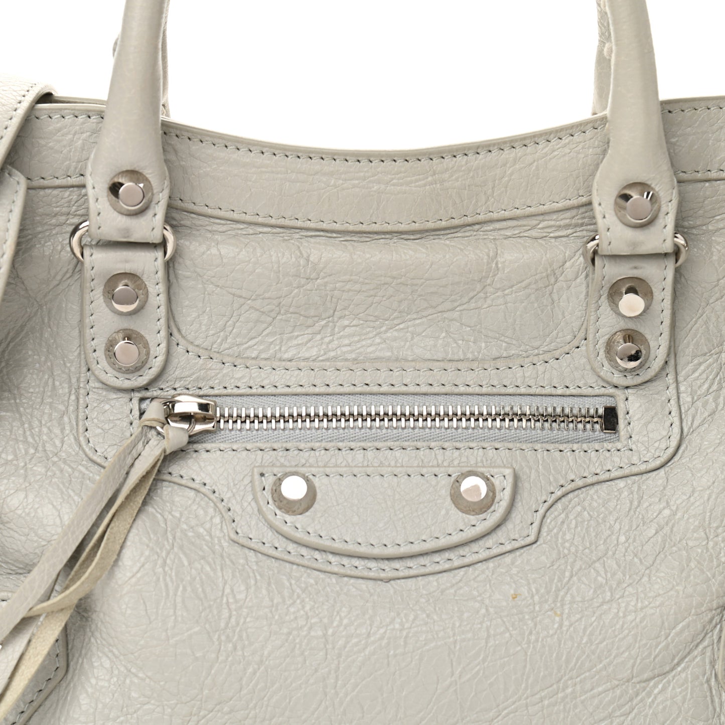 Agneau Classic Silver Hardware S City Gris Nuage
