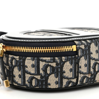 Christian Dior Oblique CD Signature Oval Crossbody Camera Bag Blue Multicolor 10 of 12