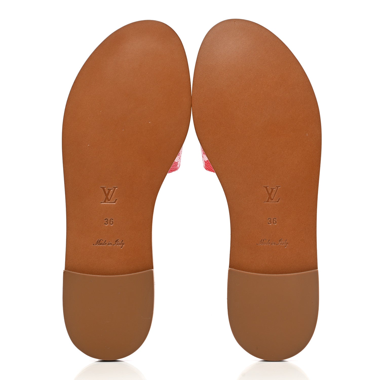 Louis Vuitton Monogram Escale Lock It Flat Mule 36 Rouge 5 of 9