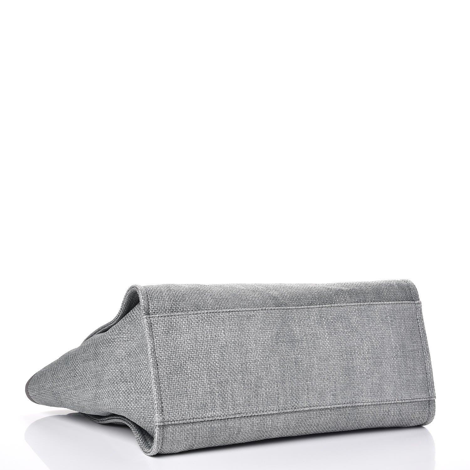 Chanel Canvas Large Deauville Tote Grey 5 of 9
