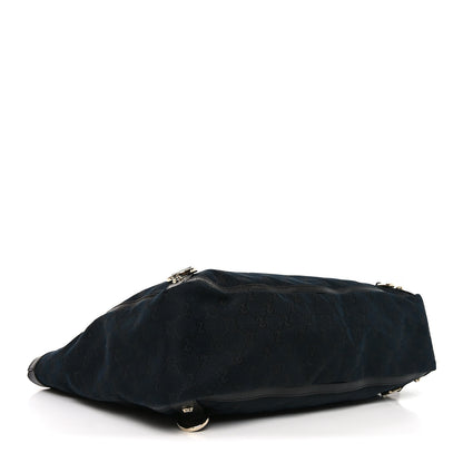 Gucci Monogram Large Abbey Tote Navy Black 3 of 9