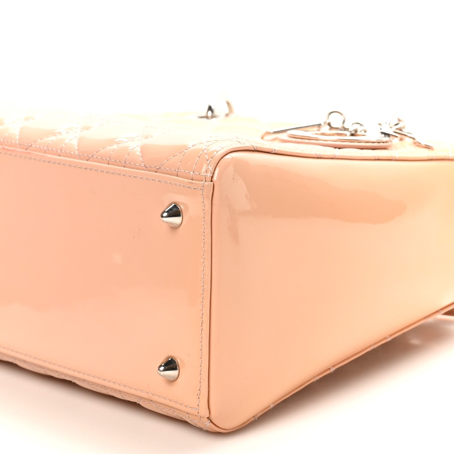 Christian Dior Patent Cannage Medium Lady Dior Rose Clair 10 of 10