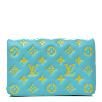 Louis Vuitton Lambskin Embossed Monogram Vuittamins Pochette Coussin Menthe Jaune 1 of 6