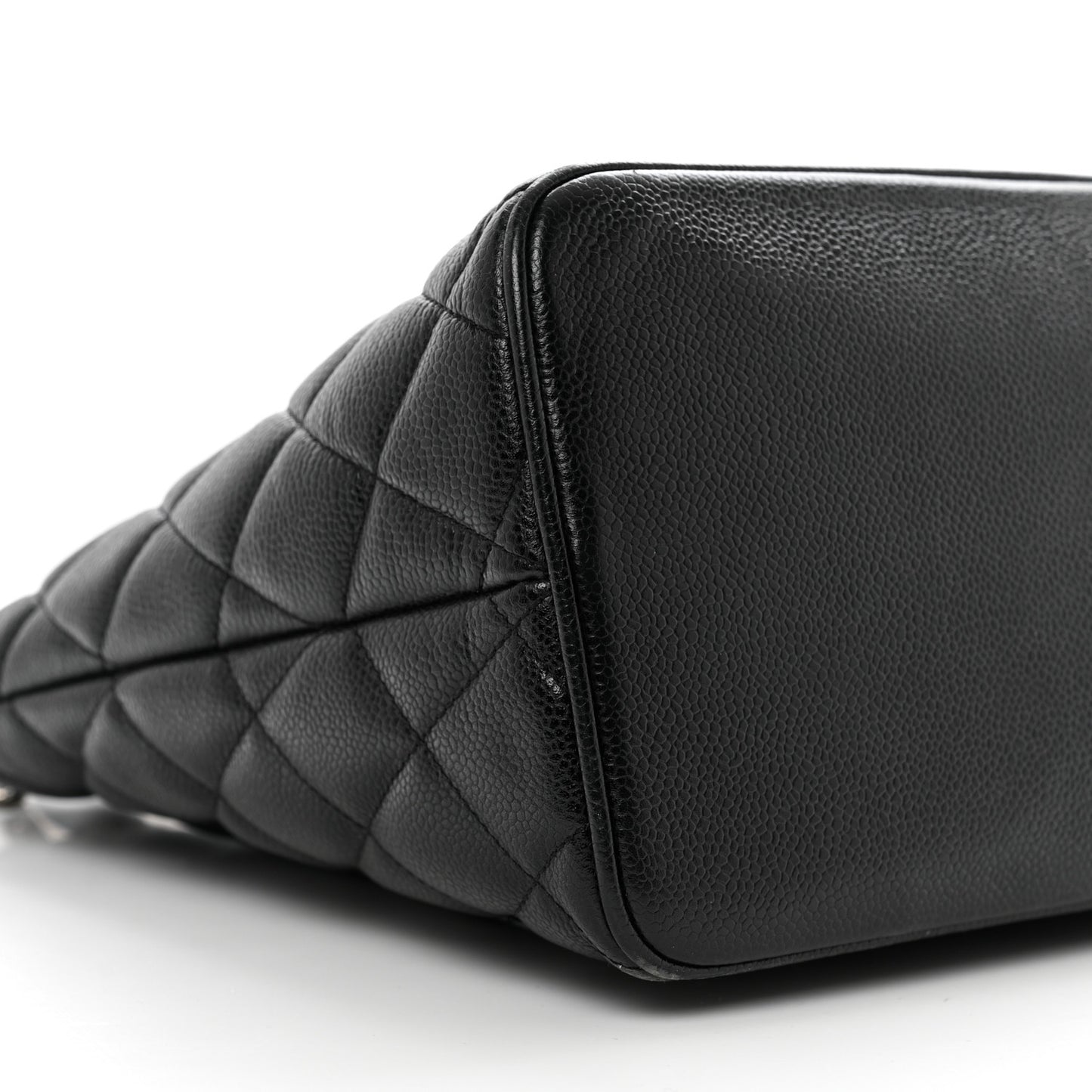 Caviar Quilted Medallion Tote Black