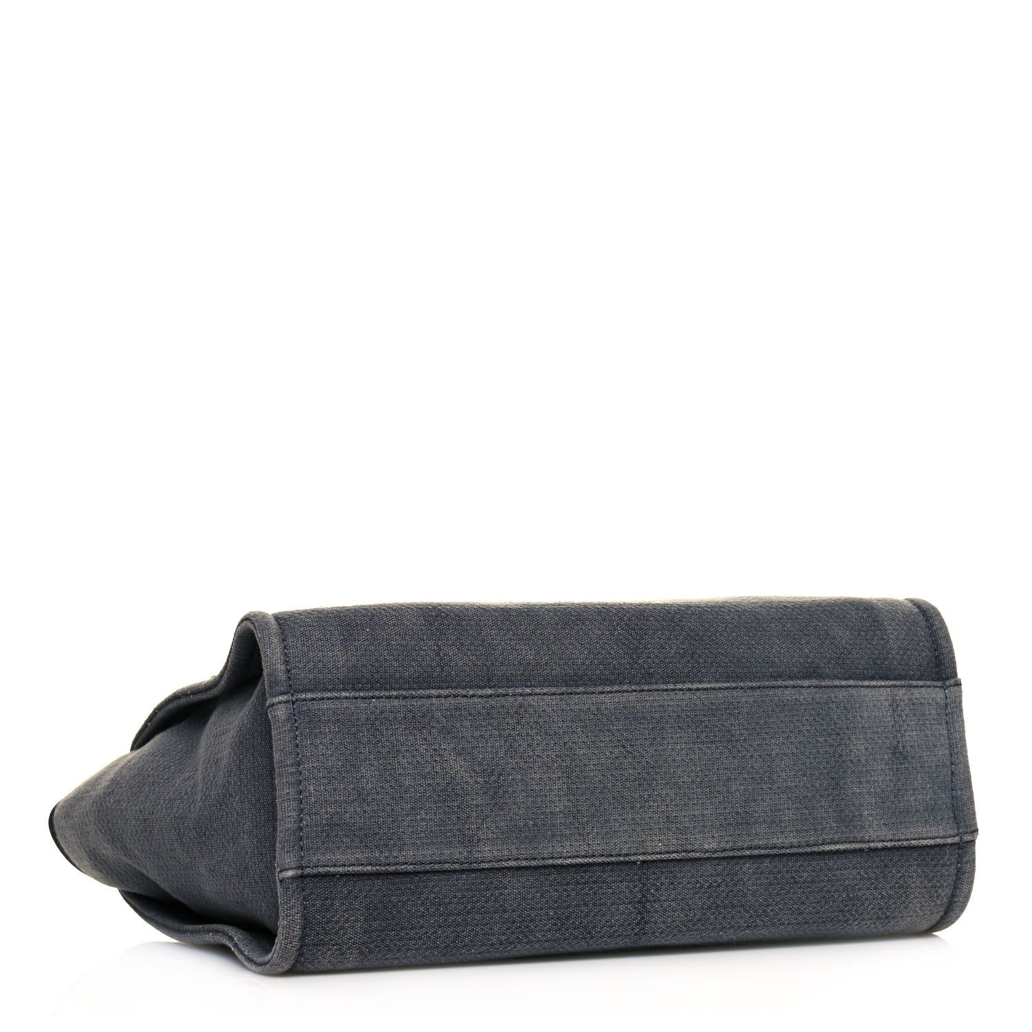 Chanel Canvas Small Deauville Tote Grey 4 of 12