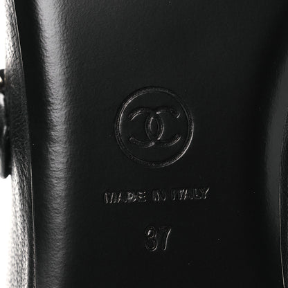 Chanel Lambskin Mary Jane Flats 37 Black 8 of 11