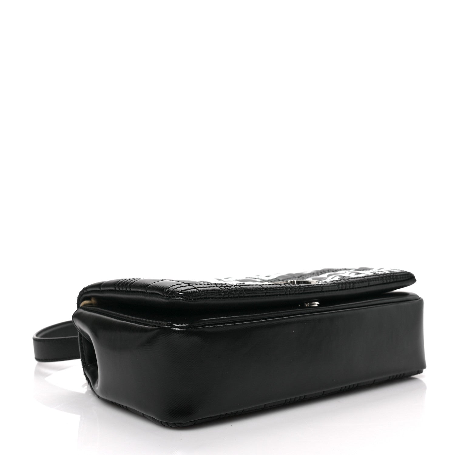 Burberry Patent Quilted Horseferry Print Small Lola Bag Black 4 of 8