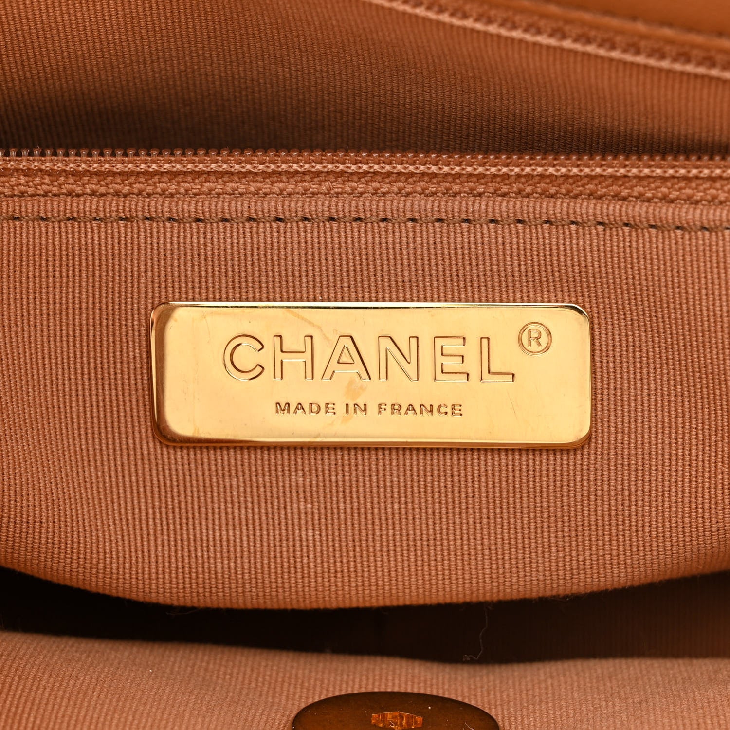 Chanel Lambskin Quilted Medium Chanel 19 Flap Brown 6 of 11