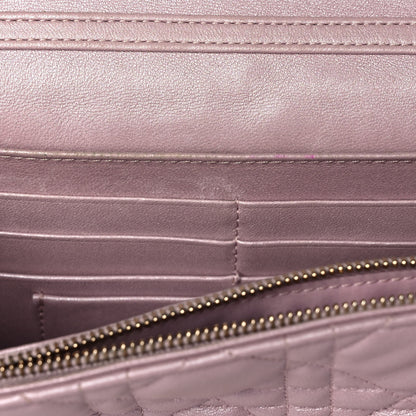 Christian Dior Pearly Lambskin Cannage Miss Dior Promenade Pouch Lotus 12 of 16