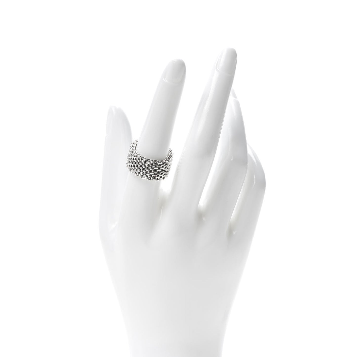 Sterling Silver Somerset Mesh Ring 54 6.75