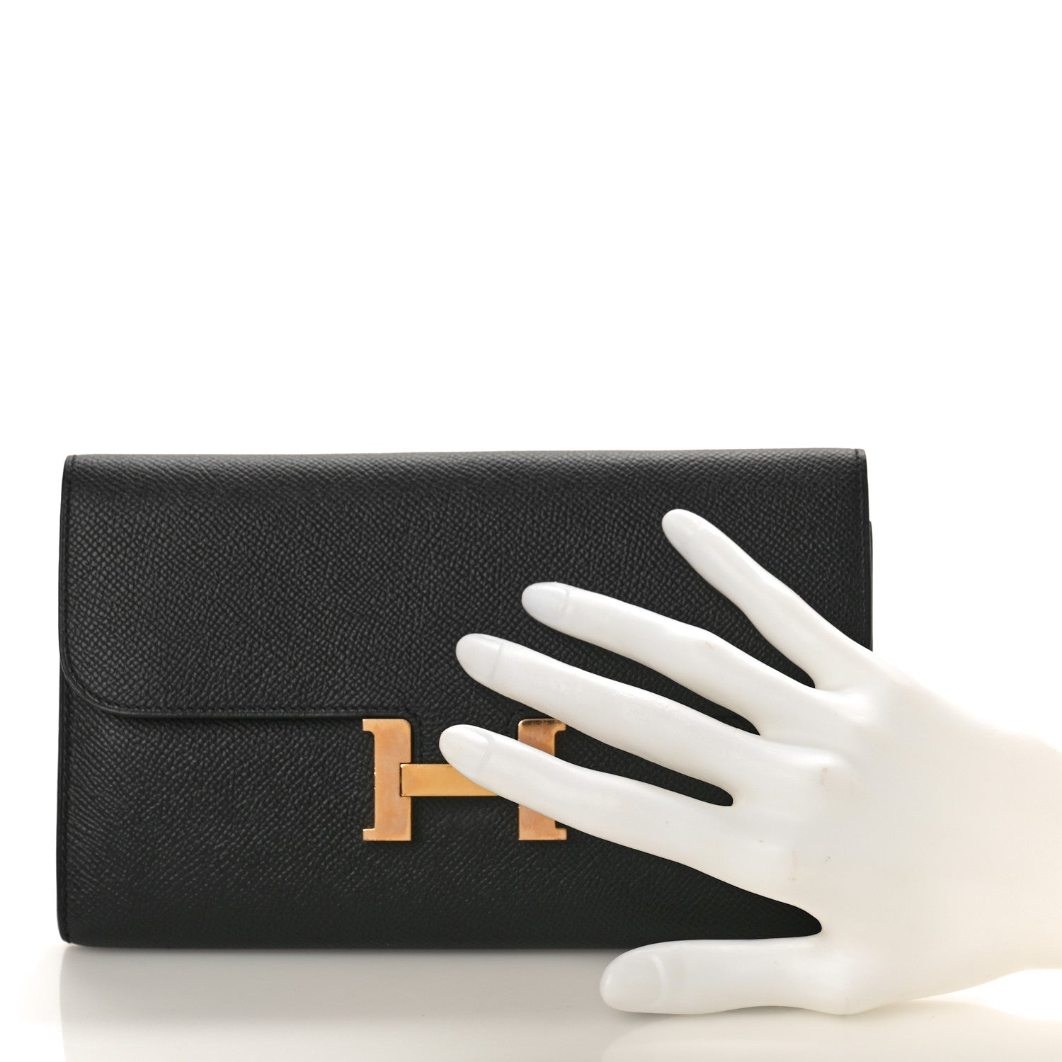 Hermes Epsom Constance Long Wallet Black 2 of 10