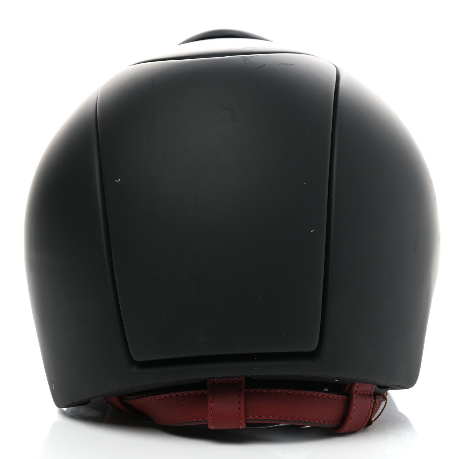 Hermes Polycarbonate Zermatt Calfskin Eole Equestrian Riding Helmet Black Rouge H 6 of 9