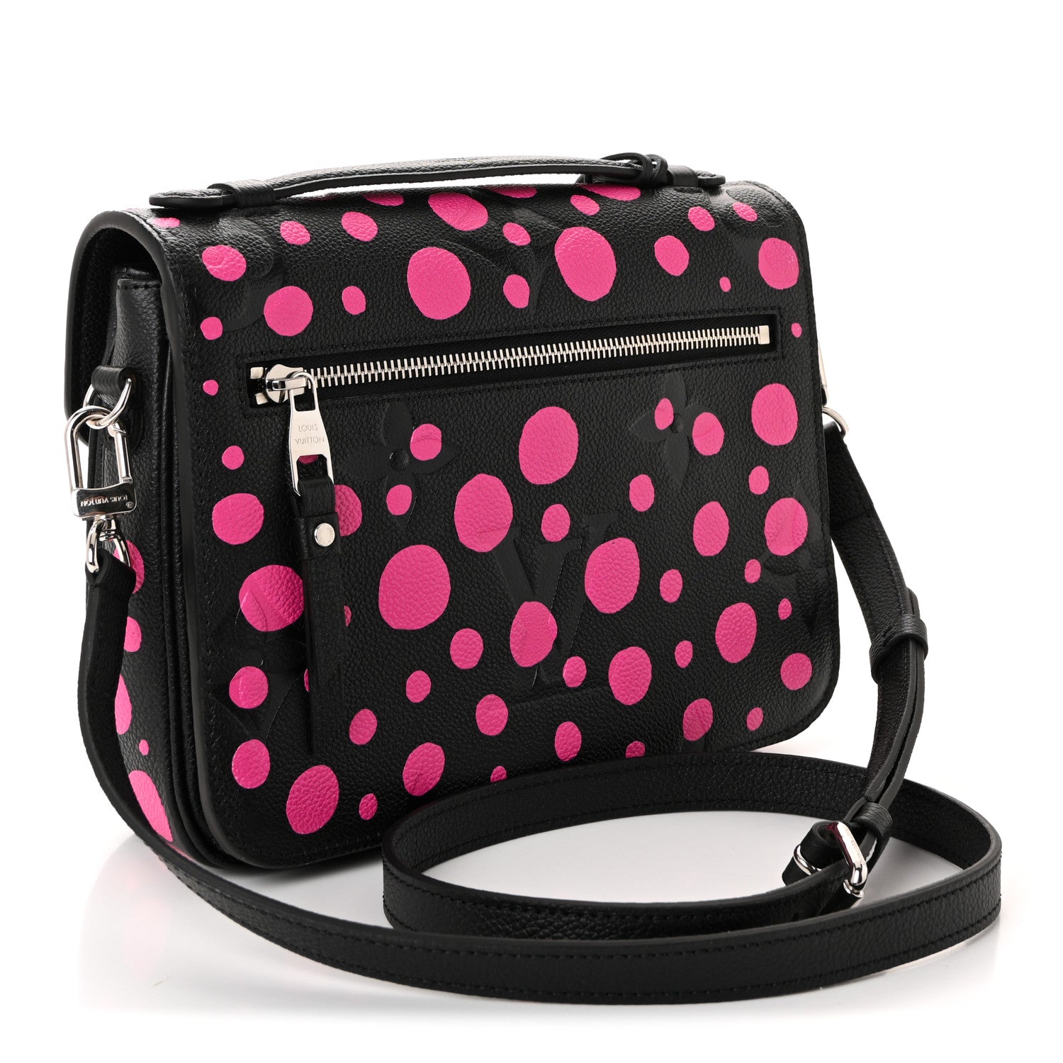 Louis Vuitton LV x YK Empreinte Monogram Giant Pochette Metis Black Fuchsia 3 of 9