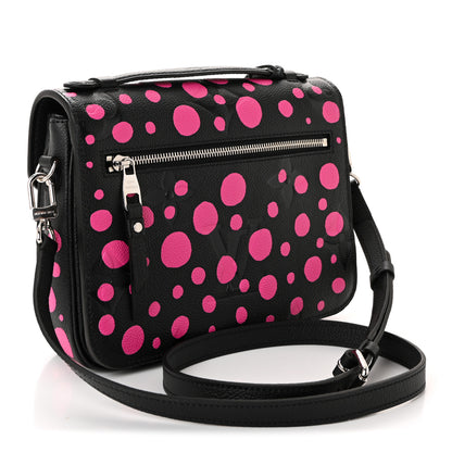 Louis Vuitton LV x YK Empreinte Monogram Giant Pochette Metis Black Fuchsia 3 of 9