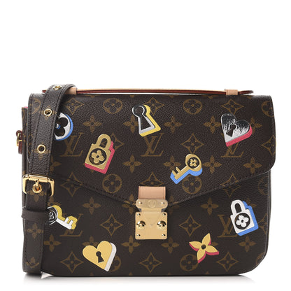 Louis Vuitton Monogram Love Lock Pochette Metis 1 of 9
