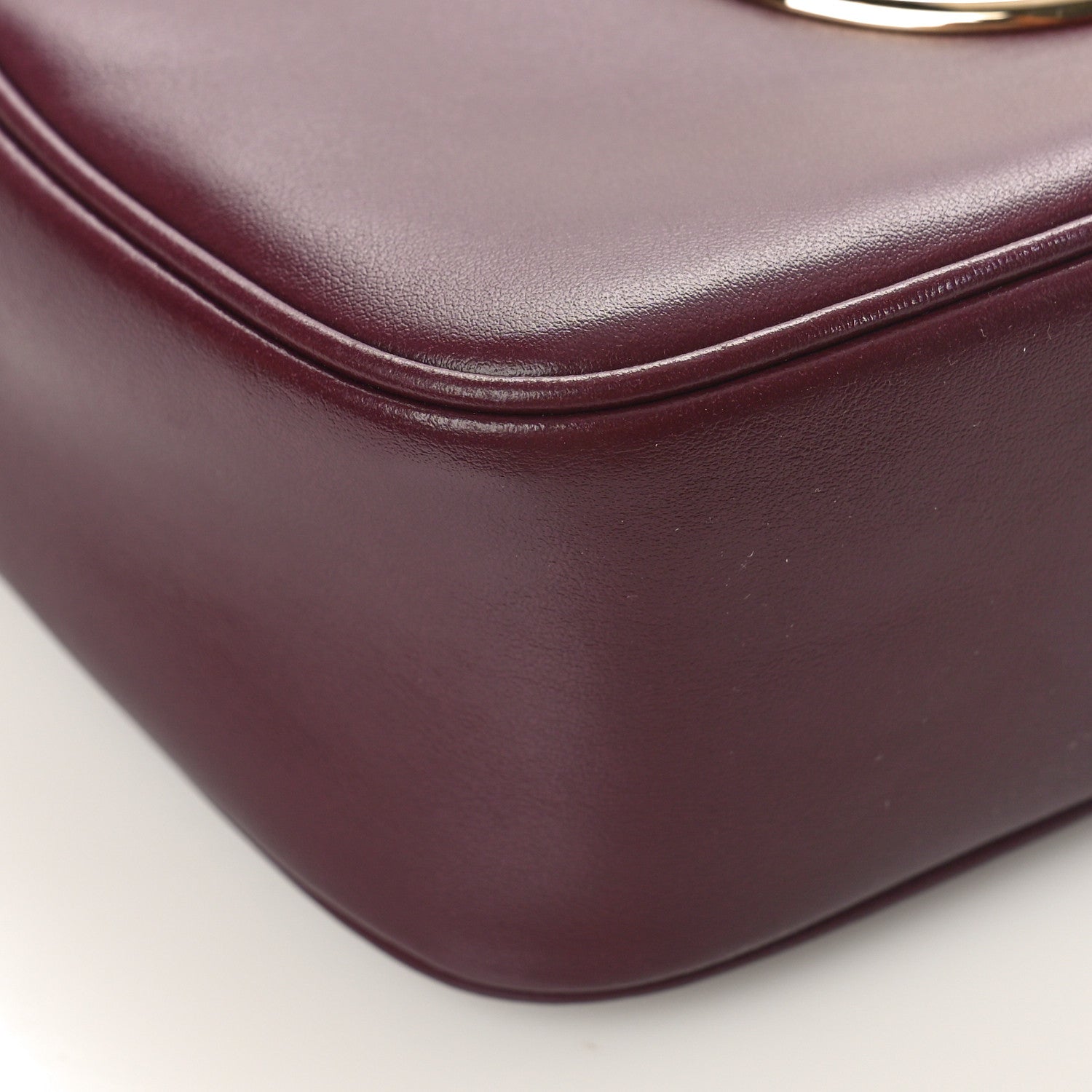 Salvatore Ferragamo Calfskin Vela Camera Crossbody Bag Burgundy 7 of 8