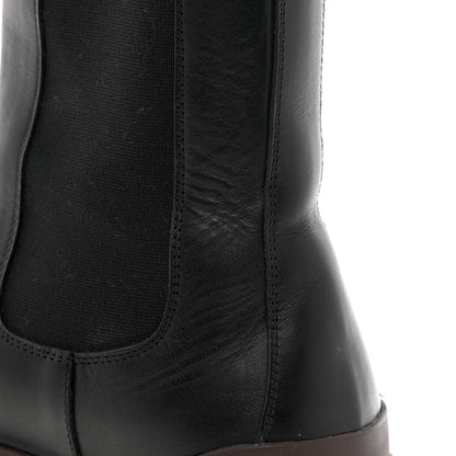 Bottega Veneta Calfskin Mens The Tire Chelsea Boots 42 Black Camping 17 of 19