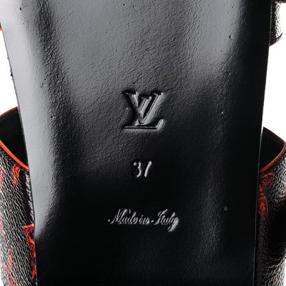 Louis Vuitton Catogram Bom Dia Flat Mule 37 Black Marron 5 of 5