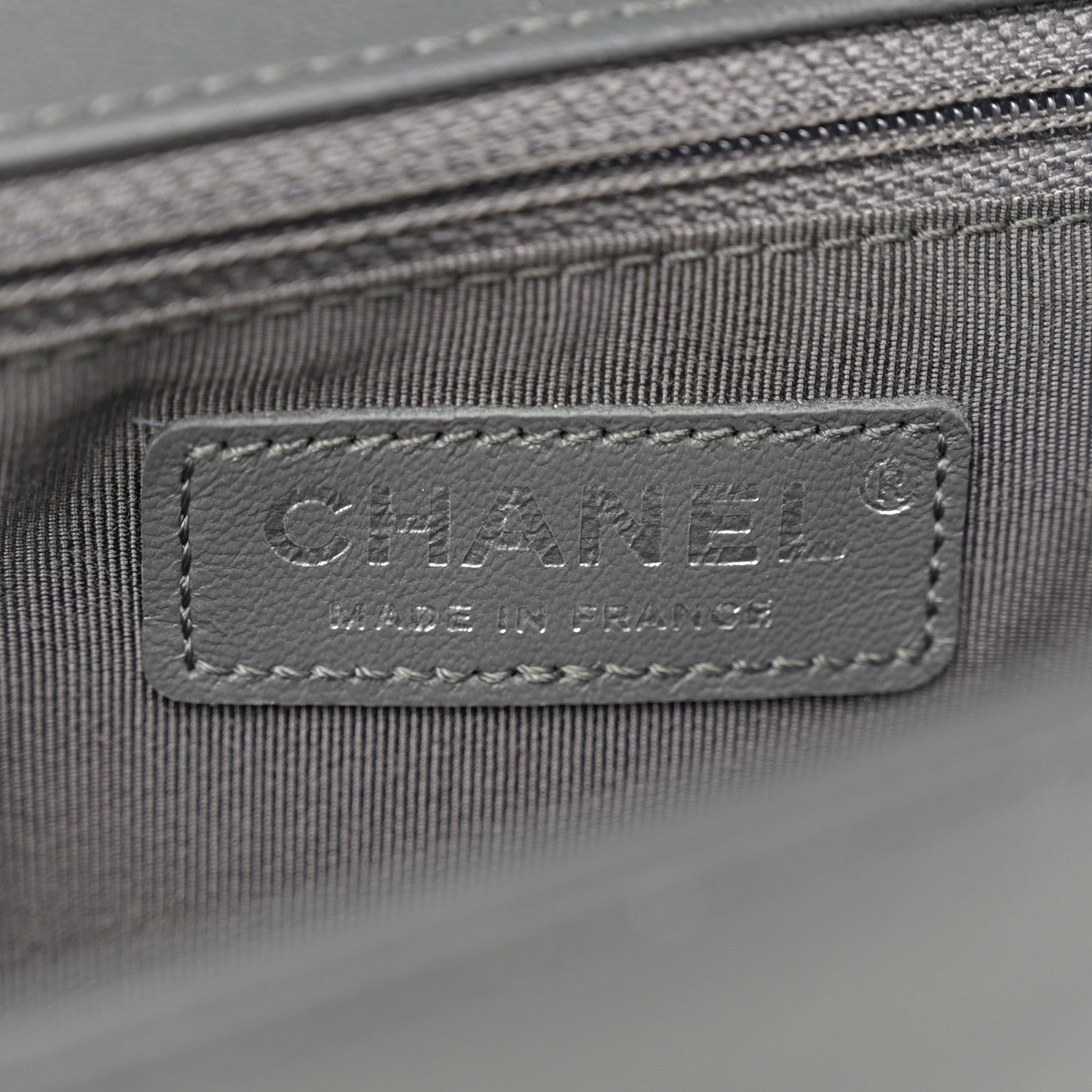 Chanel Lambskin Quilted New Medium Boy Flap Grey 6 of 13