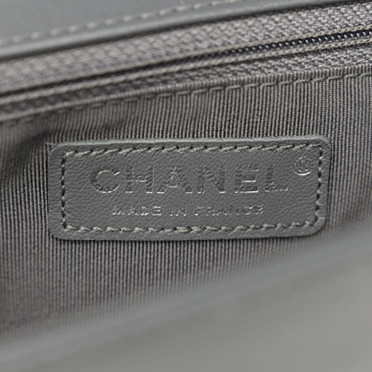 Chanel Lambskin Quilted New Medium Boy Flap Grey 6 of 13