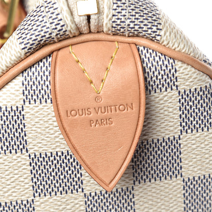 Louis Vuitton Damier Azur Speedy 30 5 of 15
