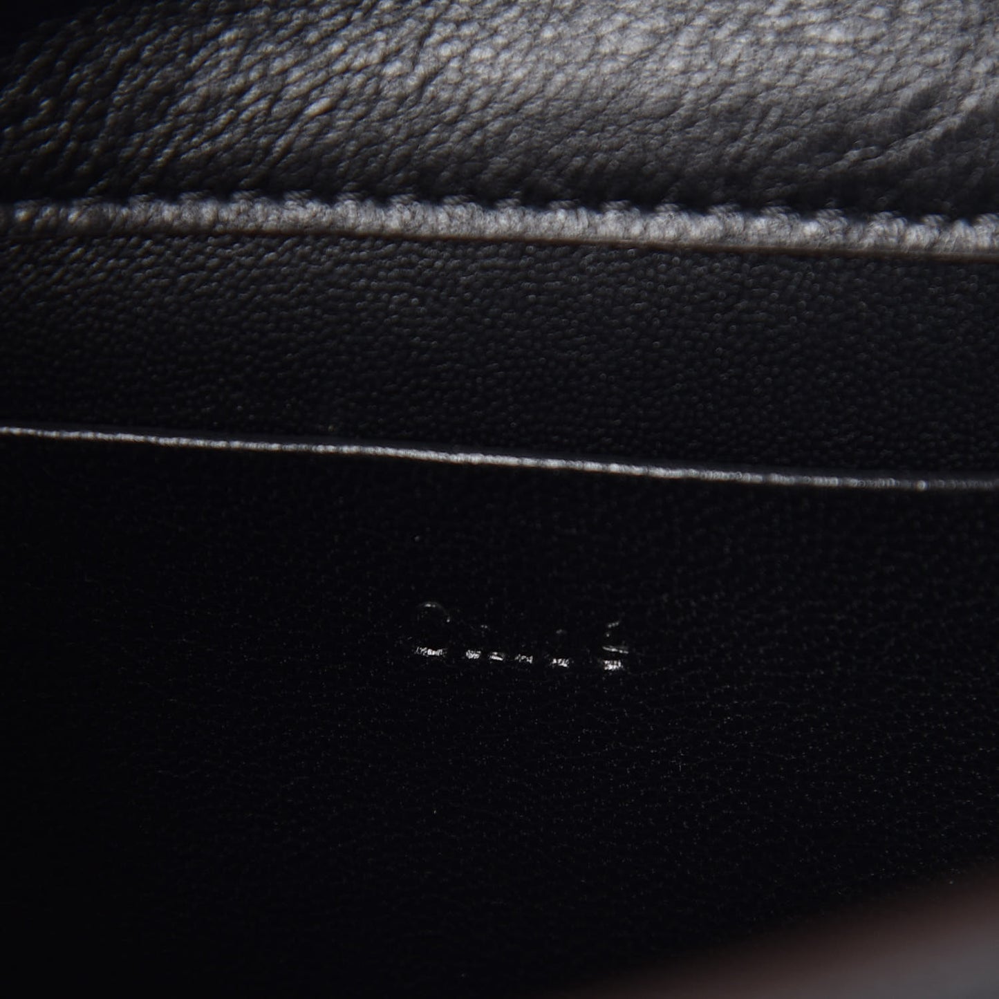 Calfskin Small Nile Bracelet Minaudiere Bag Black
