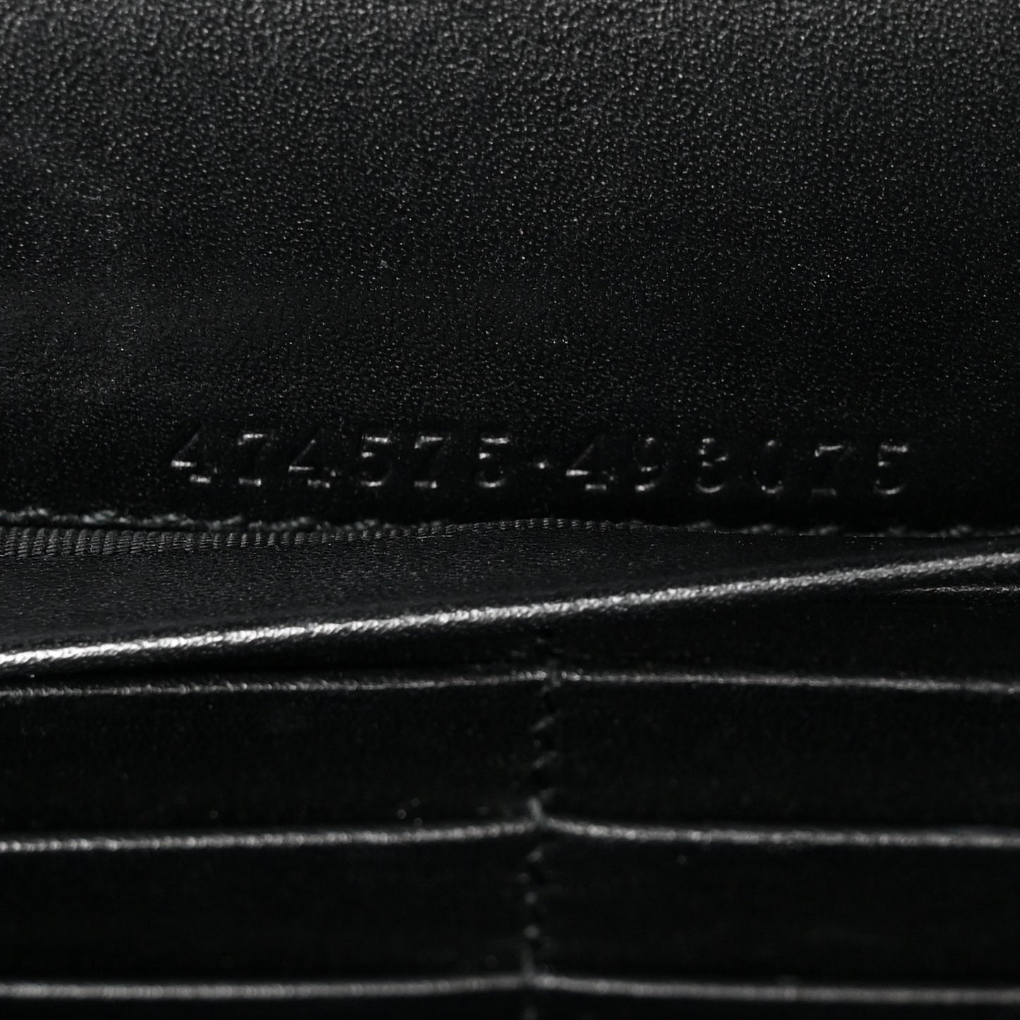 Calfskin Matelasse GG Marmont Chain Wallet Black