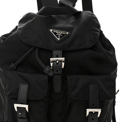 Prada Tessuto Nylon Saffiano Vela Backpack Black 7 of 9