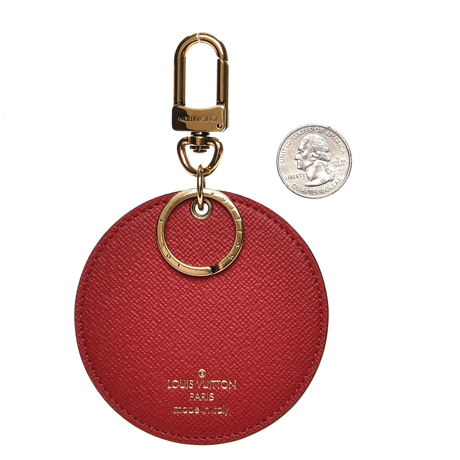 Louis Vuitton Monogram Illustre Kabuki Bag Charm Key Ring 2 of 3