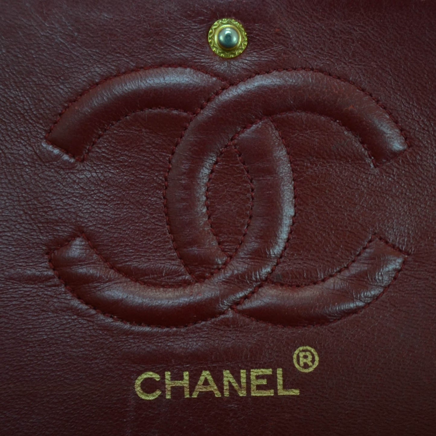 Lambskin Quilted Medium Double Flap Red