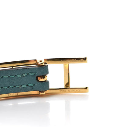 Hermes Swift Hapi 3 MM Triple Tour Bracelet S Malachite 4 of 9
