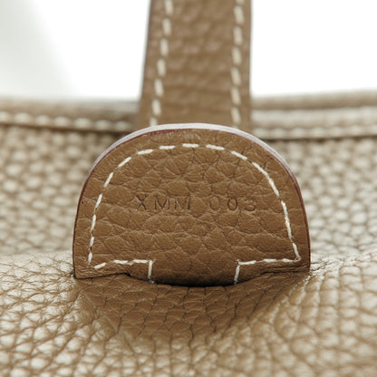 Hermes Taurillon Clemence Evelyne III PM Etoupe 7 of 7