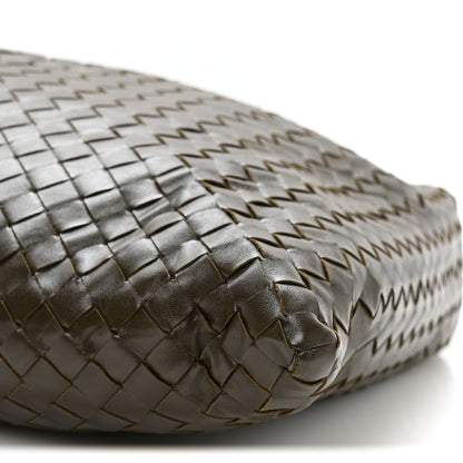 Bottega Veneta Calfskin Intrecciato Large Hop Kaki 9 of 9